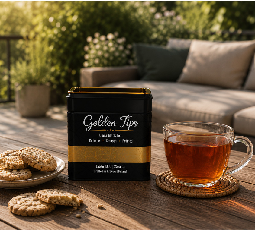Golden Tips Leo Tea w eleganckiej puszce